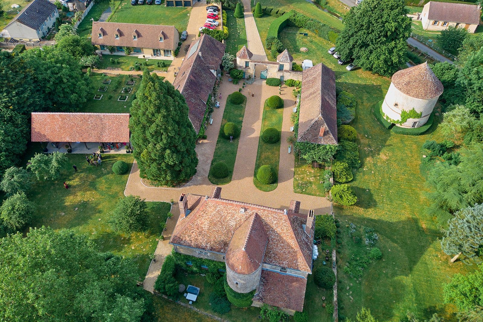 Vue aérienne interactive du Manoir de Vacheresses