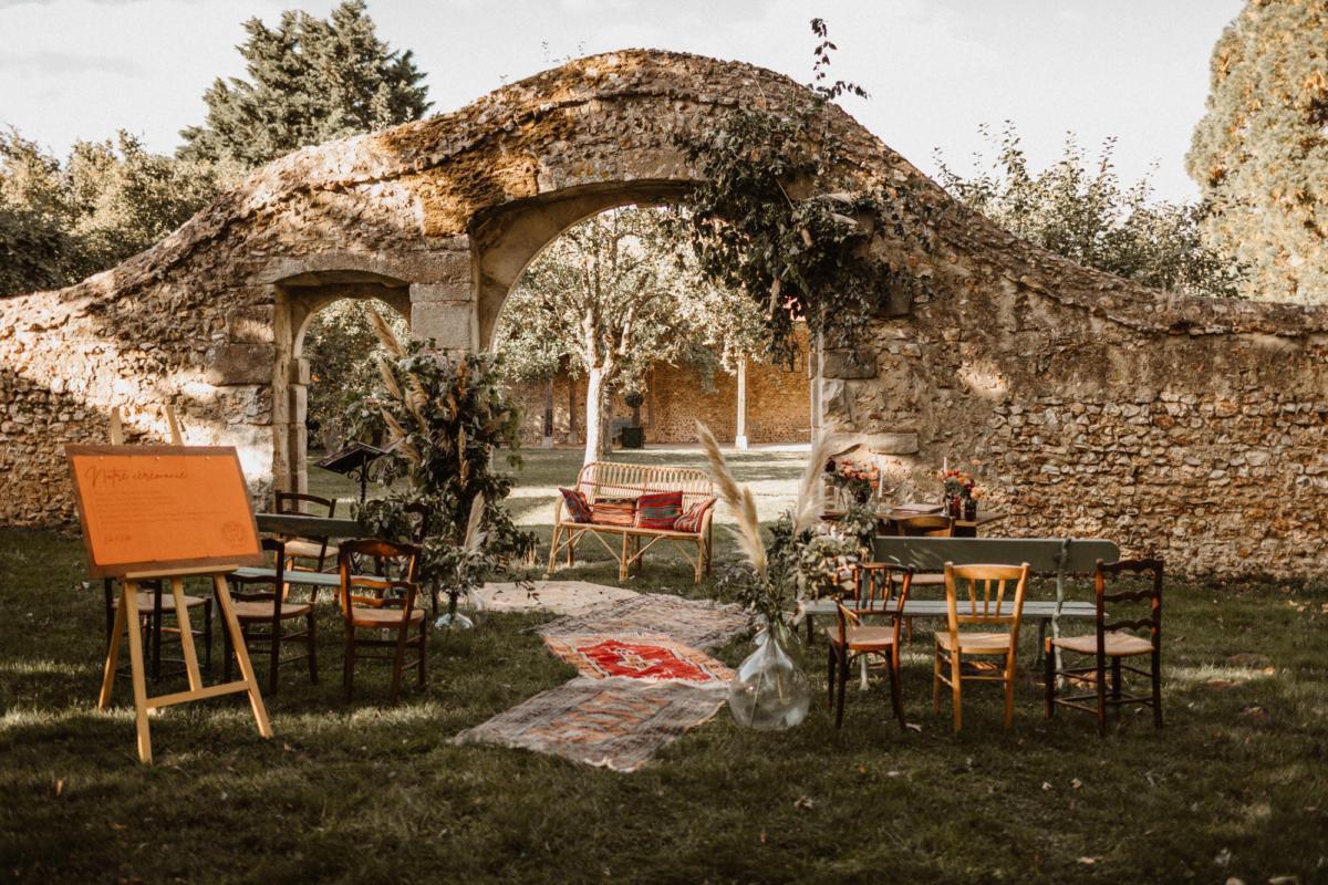 Réception sous le préau